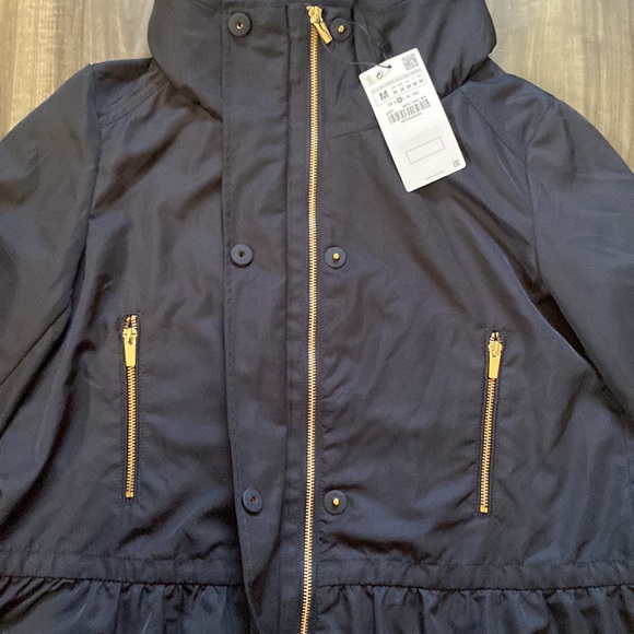 Zara jacket with zipper/snap closure and ruffle hem - Picture 6 of 11